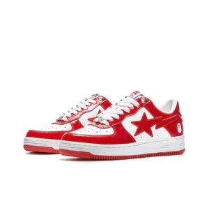 Bapesta A BATHING APE STA Vermelho e branco