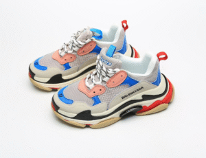 Balenciaga Triple S Azul Preto Vermelho