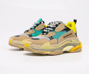 Balenciaga Triple S Bege Verde Amarelo