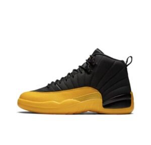 Air Jordan 12 Retro Preto Dourado Universitário