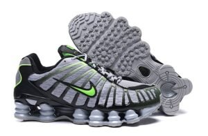 Nike Shox TL Cinza Lobo e Verde Limão