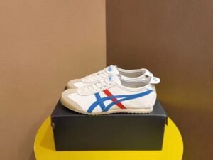 Onitsuka Tiger Mexico 66 Vintage Branco Diretório Azul Vermelho