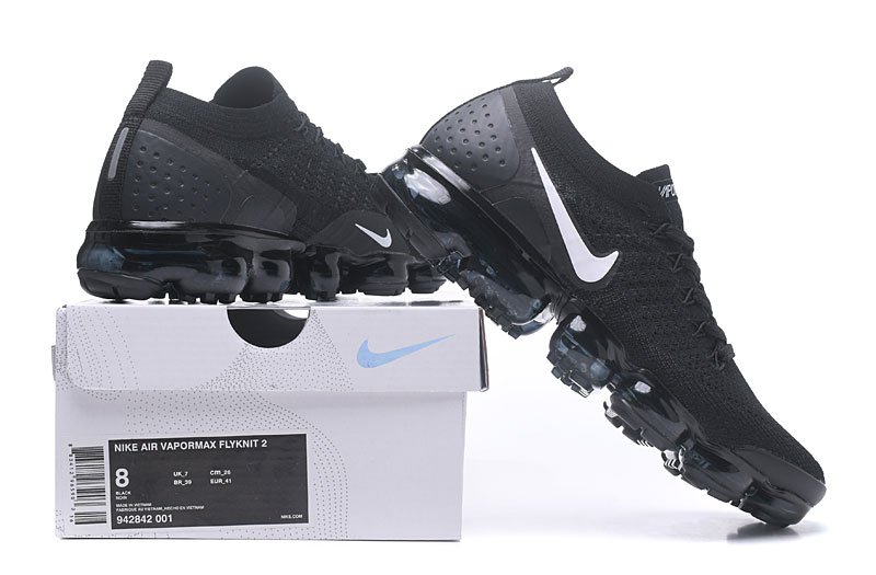 Nike Air VaporMax 2 Preto Branco - Imagem 5