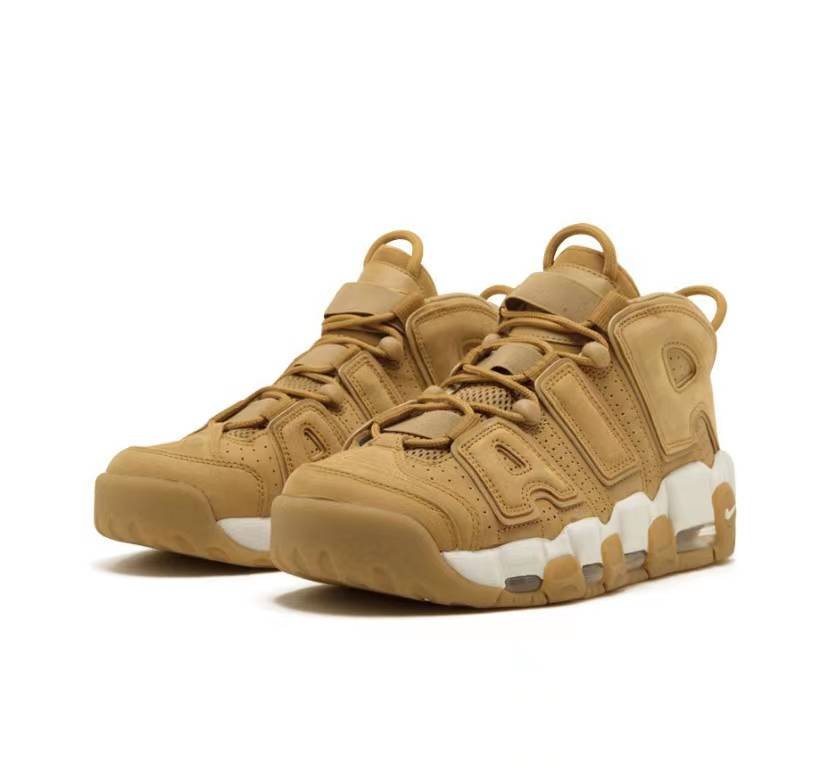 Nike Air More Uptempo Quilted Wheat Gum Light Brown (W) - Image 2