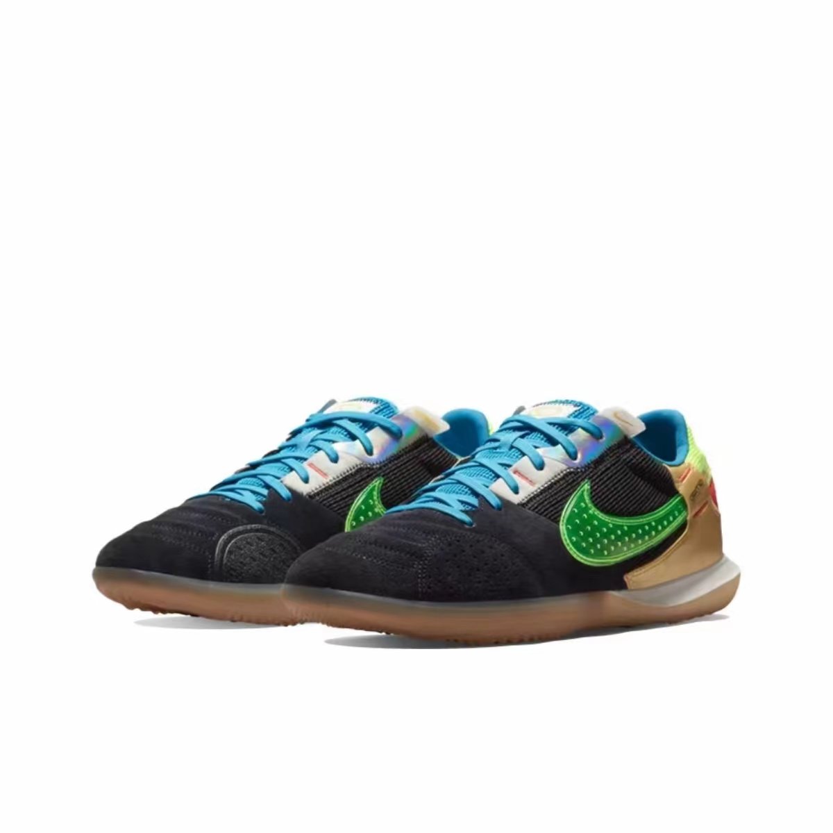 Nike Streetgate Preto Verde Azul - Imagem 2