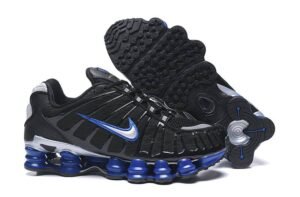 Nike Shox TL Preto Branco Azul